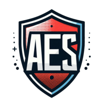 komiksowe logo AES